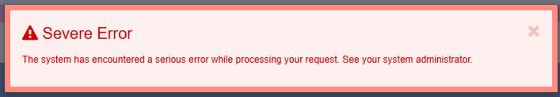 Example error message 1
