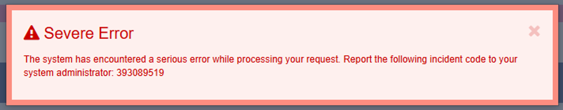 Example error message 2