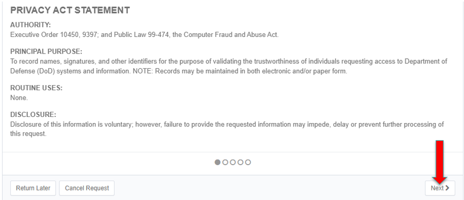 Review access and policy step 1
